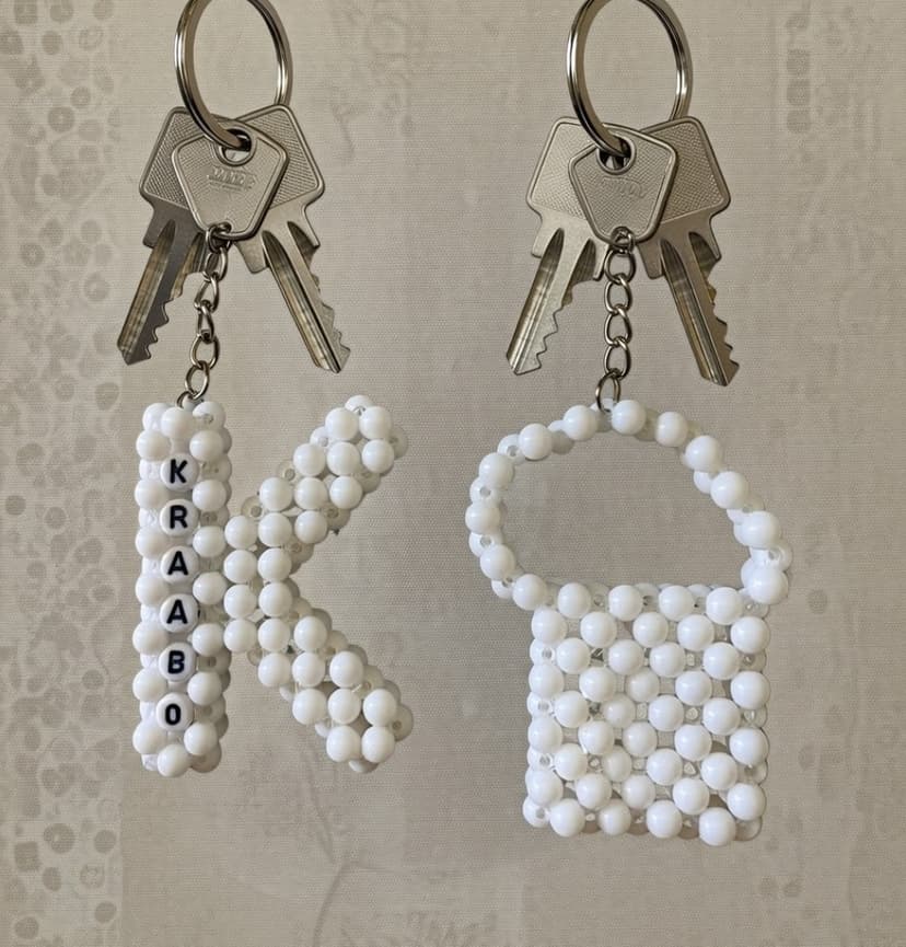 White Letter & Lock Keyholders