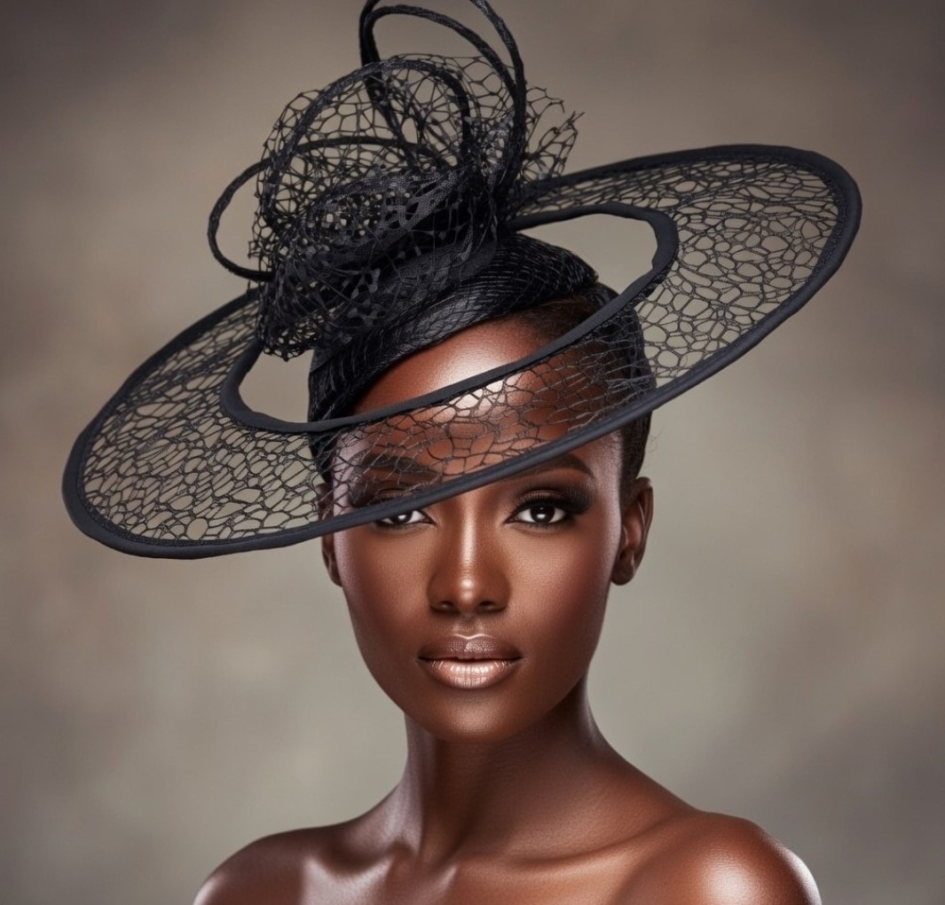 Black Elegant Fascinator - View 1