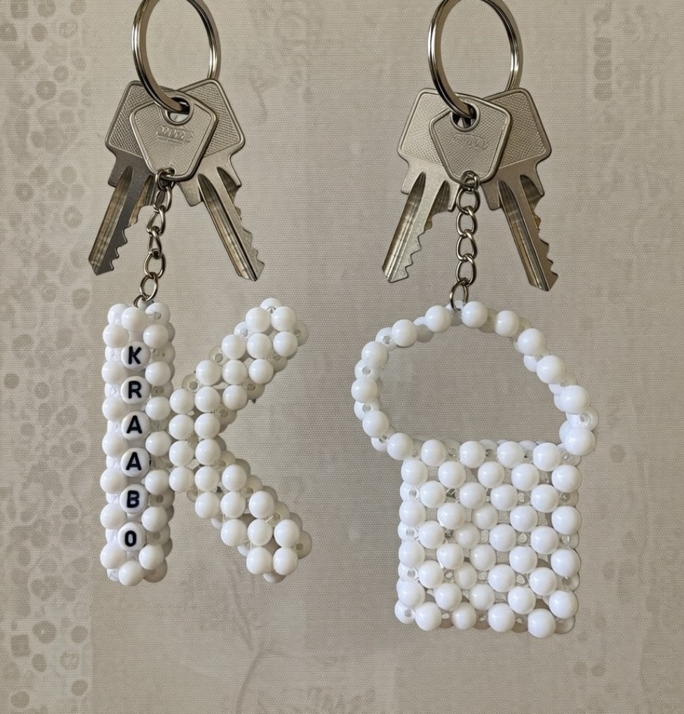 White Letter & Lock Keyholders - View 1